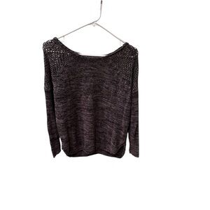 Volcom woman's black and tan sweater